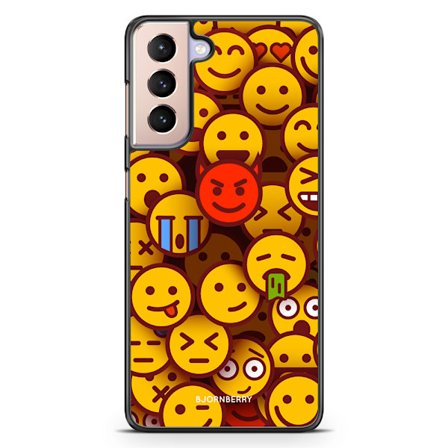 Bjornberry Skal Samsung Galaxy S21 - Emojis