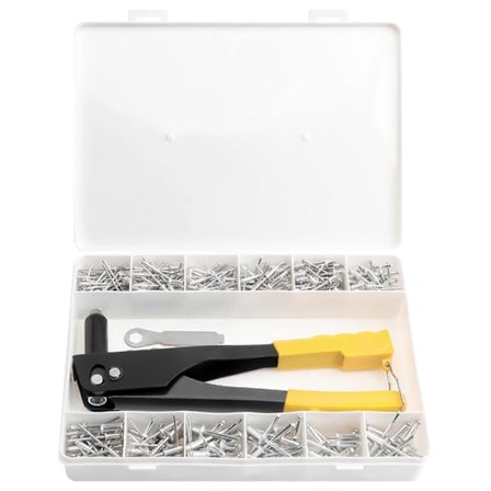 Raskaansarjan niittisarjat, niittityökalut ja 380 kappaleen sokkoniittivalikoima, käsityökalut, niittimutteri T