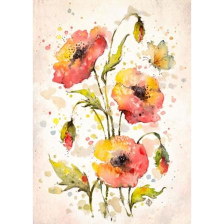 IC 5D DIY Maleri etter tallsett Vakre blomster Krystallstrass for voksne Broderikunst Korssting Hvordan-til Veggdekor Soverom Stue 30 x 40c