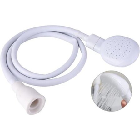 Duschmunstycke Special för Kran - Ansluts till Tvättställsblandaren - Möjliggör Hårsköljning Som Hos Frisören - Lätt att Använda