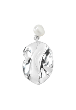 Syster P Moulded Short Single Earring Örhängen Dam Silver ONESIZE