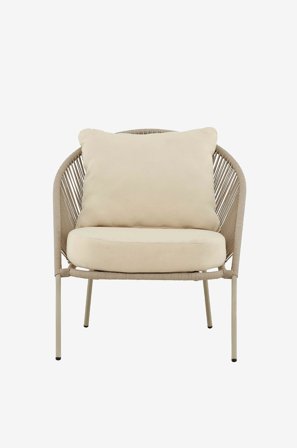 Venture Home - Lindos Lounge Chair 2-pakning - Beige - Lenestoler, utendørs - Fra Homeroom