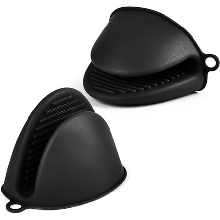 1 par silikon miniovnvotter - Ninja-votter gryteklut - Varmebestandige fingergrepvotter i gummi for airfryer, grill, matlaging og baking