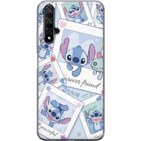 Yhteensopiva Puhelinkuori Huawei nova 5T Unelmoivat pilvet vaaleanpunaisina, lila ja sinisen sävyissä, kimaltelevine tähtineen ja pehmeän satumaisen t