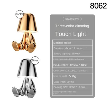 Bordslampa Golden Man 8062 8062