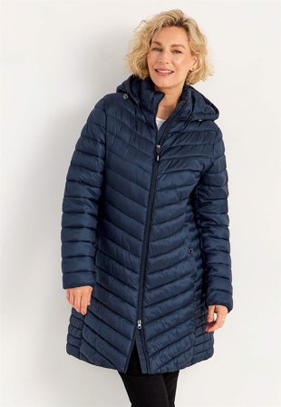 Cellbes of Sweden - Quiltad lättviktskappa - marin - för damer - 54/56