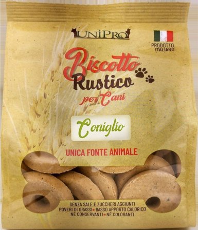 Unipro Biscotto Rustico Coniglio Alimento Complementare Per Cani