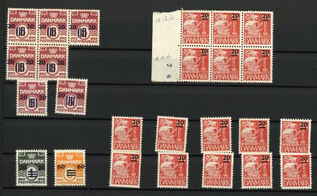 Færøerne - Samling på 1 indstikskort - Postfrisk/ubrugt