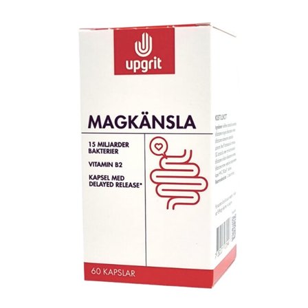 Upgrit Magkänsla Mjölksyrabakterier 60 kapslar