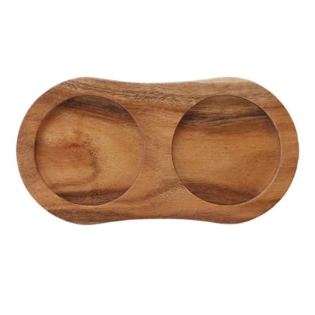 Salt- og peberkværn bakke, træbakke, salt- og peberkværn