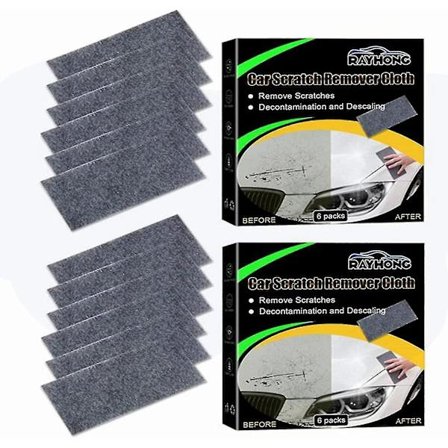 Nano Sparkle Klud | Multifunktionel Bilridsefjerningsklud | 12/18 stk. Magisk Bilridsefjerningsklud Til Bilridser, Stædige Rester, Vandpletter