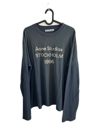 Blå långärmad topp Acne Studios storlek M