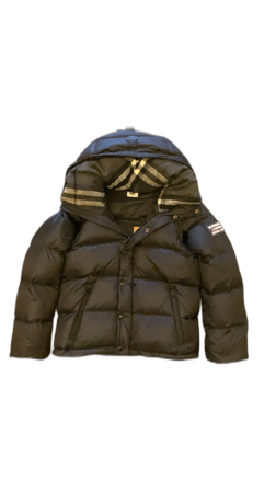 Svart dunjacka från Burberry med avtagbara ärmar