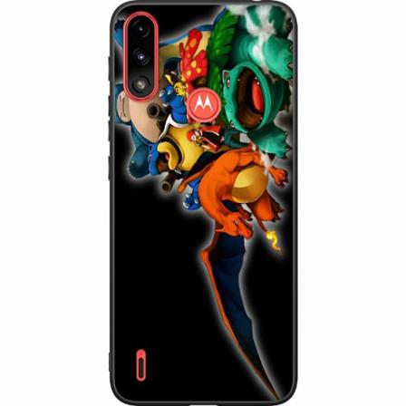Motorola Moto E7i Power Svart Skal Pokemon