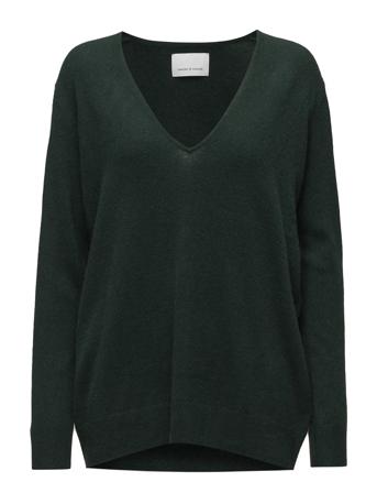 Boston V-Neck 6304 Pulllover Grön Samsøe Samsøe