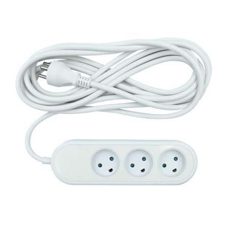 3-way socket grounded (D), 5m