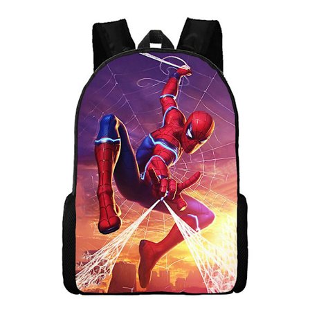 Spiderman Ryggsekk Barn Superhelt Veske Skole Sekker Reise Ryggsekker Bursdagsgaver