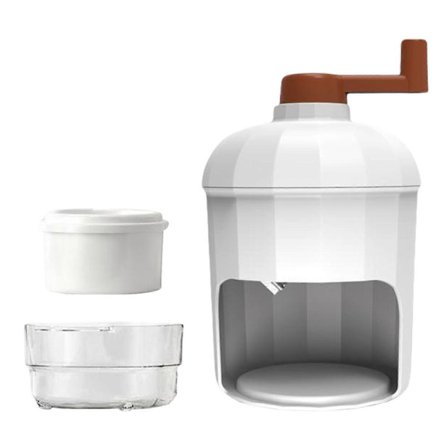 Effektiv ismaskin portabel snökonmaskin manuell ishyvel med isbricka för slushies och dryck