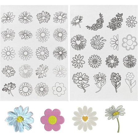 2 stk sømbroderipapir Håndsystabilisatorer I I