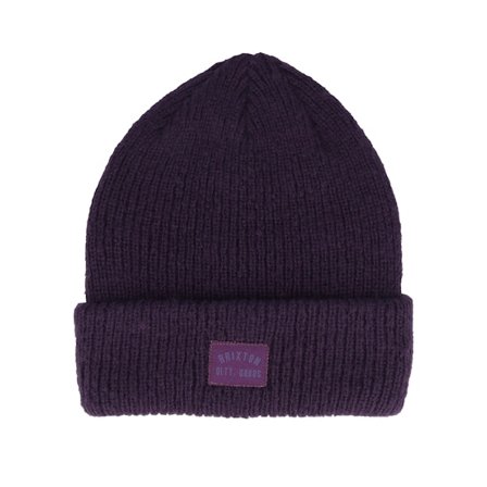 Brixton - Púrpura cuff Beanie - Woodburn W Tall Brushed Beanie Punk Purple Cuff @ Hatstore