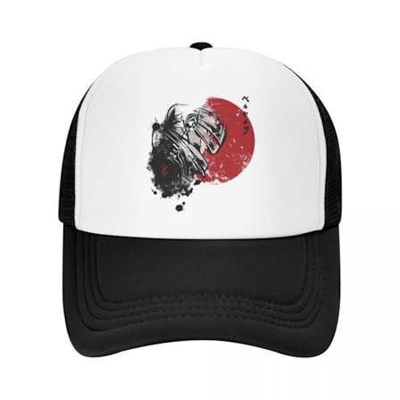Guts Essential Trucker Hat Berserk Griffith Manga Mesh Baseball Black