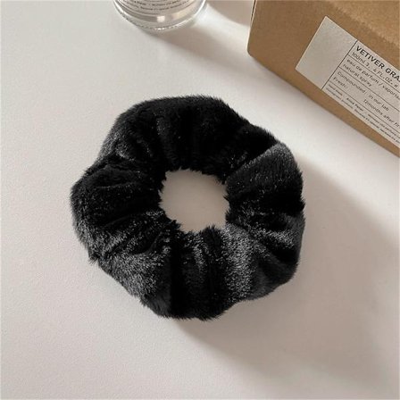 Vinter Varm mykt hår Scrunchies kvinner e Plush Elastic Multicol