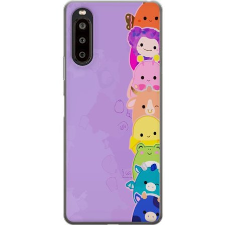 Yhteensopiva Puhelinkuori Sony Xperia 10 II Tumma siluetti Jeesuksesta, jolla on orjantappurakruunu mustaa taustaa vasten, voimakkaassa kontrastissa j