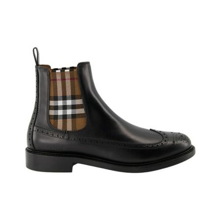 Burberry Checked Laarzen , Zwart , Heren , Maat: 41 EU Laarzen