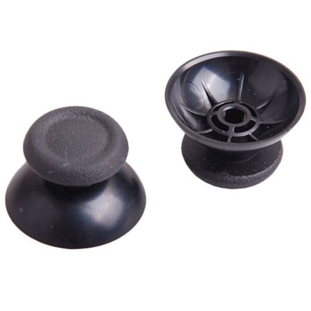 4x Erstatningsstyrespak Thumbstick for Sony PlayStation 4 PS4 Svart