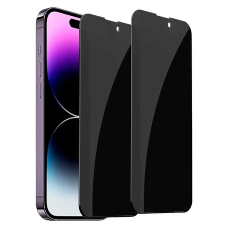 2-Pack iPhone 14 Pro Privacy Screen Protector Full Coverage HD hærdet glas