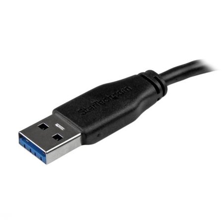 StarTech 15cm 6in Short Slim USB 3.0 A to Micro B Cable M/M - Mobile Charge Sync USB 3.0 Micro B Cable for Smartphones and Tablets (USB3AUB15CMS) -