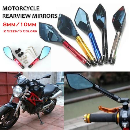 Motorbackspeglar Blue