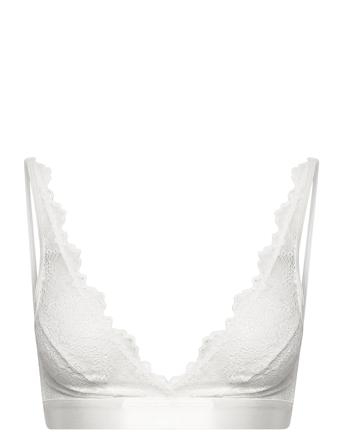 Blanche Plunge Bralette Lingerie Bras & Tops Plunge Bras Triangle Bras Vit Understatement Underwear