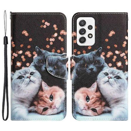 Wonderland Samsung Galaxy A33 5G Läppäkotelo - Kissa