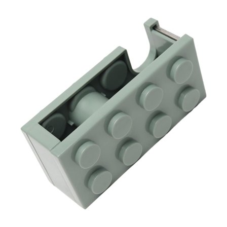 Teippidispenseri söt lego-muotoinen Helppo leikkauspöytä Teippiteline kouluun toimistoon Työhuone Vihreä