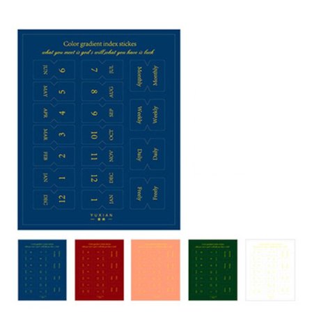 2 påse 20 ark Bokmärkesindex klistermärken 02 02