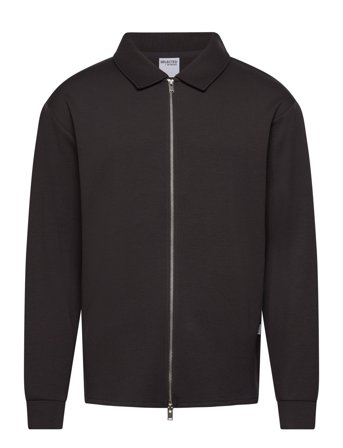 Slhemanuel Soft Full Zip Sweat Noos Grey Selected