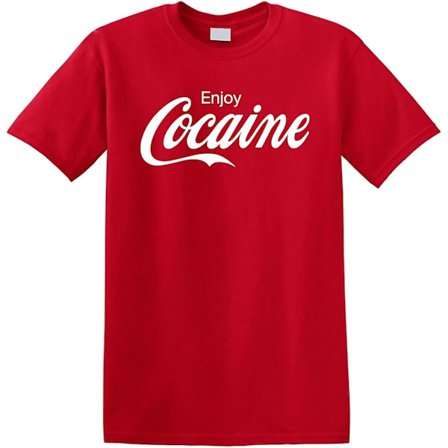 Revolutionära T-shirts Njut av kokain Coca Cola Coca Cola droger Pablo Escobar Cartel Heavy Cotton T-shirt