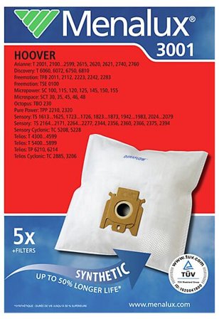 MENALUX STØVSUGERPOSER 3001 DURAFLOW A5