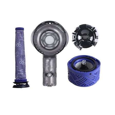 Motor Bagdæksel + Pre&post Hepa Filter Til V6 Dc58 Dc59 Dc62 Dc72 Dc74 Støvsuger Opgradering(Som Vist)