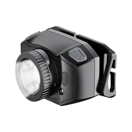 Genopladelig LED-pandelygte, hovedmonteret lommelygte IPX4, fiskeri-pandelygte i plasttekstur til udendørsaktiviteter og fiskeri