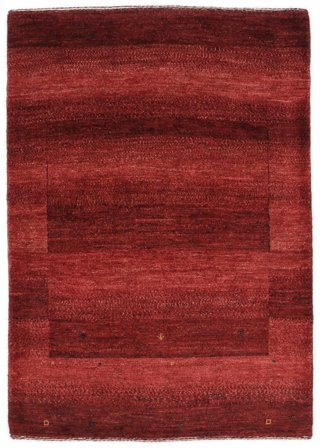 Loribaft Fine Rug Modern Dark Red/Black (Wool, )