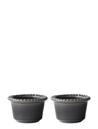 Daria Bowl 12 Cm St Ware 2-Pack Home Tableware Bowls Breakfast Bowls Grå PotteryJo