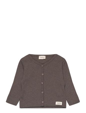 Cardigan Strikkegenser Cardigan Brun MarMar Cph*Betinget Tilbud