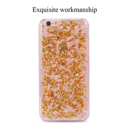 iPhone 6/6S - Eksklusivt Elegant Crystal-flake-deksel FLOVEME Guld