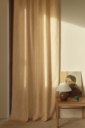 Jotex - Gardin Med Multifunksjonsbånd Med 1-pakke Smørgul/naturhvit - TINA - Kjøp Multifunksjonsgardiner hos Jotex