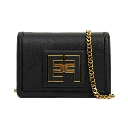 Elisabetta Franchi, Handbags Zwart, Dames, Maat:ONE Size,leer