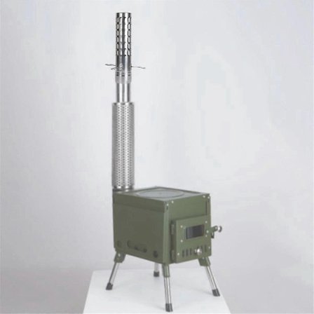 Camping Telt Ovn Rørdeler Gnistskjerm 7.5x26cm[co]