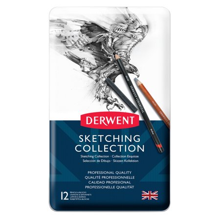 Derwent Sketching Collection 12-sett