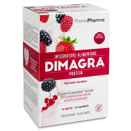 Dimagra Protein Red Fruit 10 Bustine